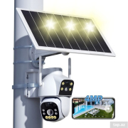 HighVision Dual Lens Solar Wifi (PTZ, 2MP, 3,6mm + 4mm kamera, akku, 8W napelem)