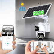 HighVision Dual Lens Solar Wifi (PTZ, 2MP, 3,6mm + 4mm kamera, akku, 8W napelem)